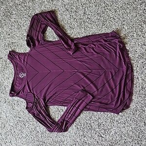 Maurices long sleeved cold shoulder top, size M